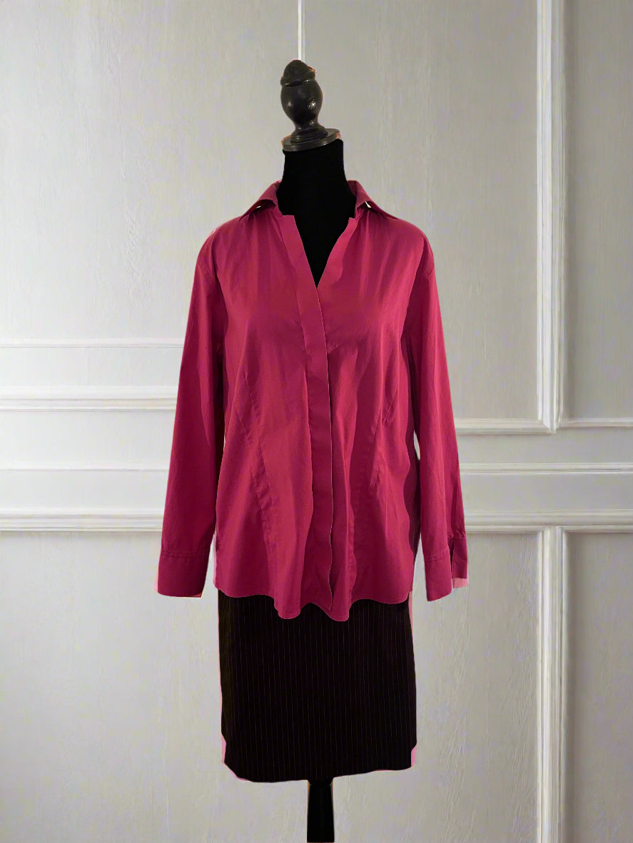 Magenta Non Iron Button-Up Shirt