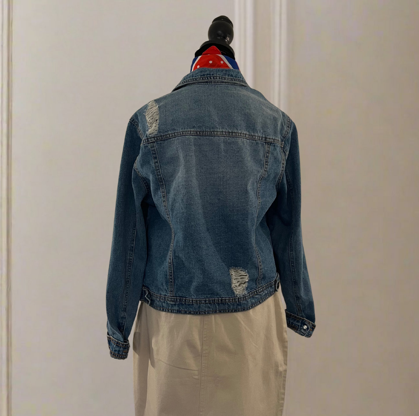 Distressed Denim Jacket