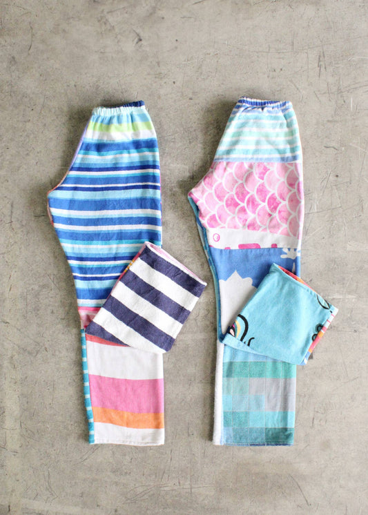 Towel Patchwork Pieced Pant