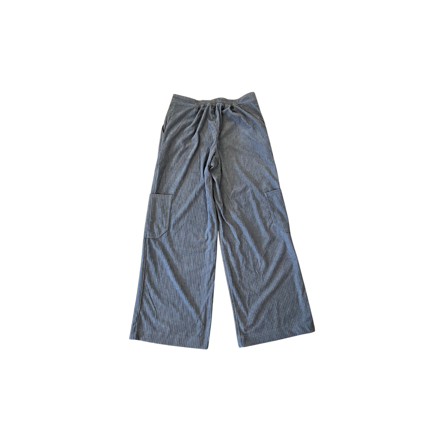 Blue Corduroy Striped Pants