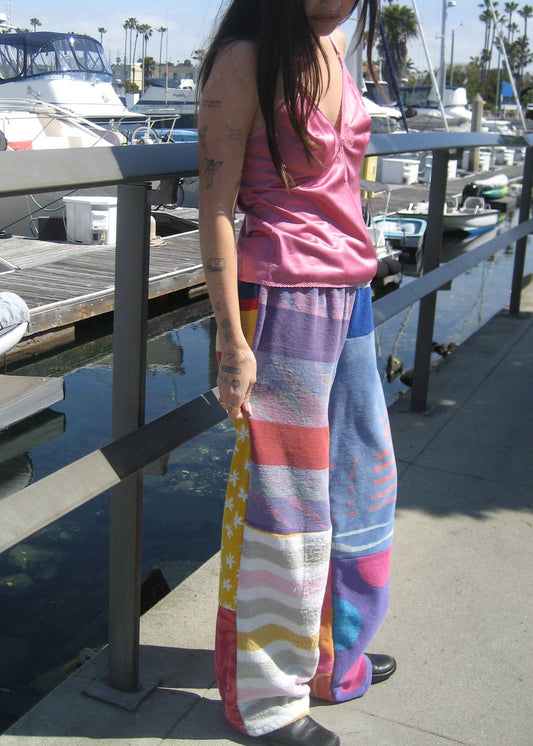 Towel Patchwork Pieced Pant