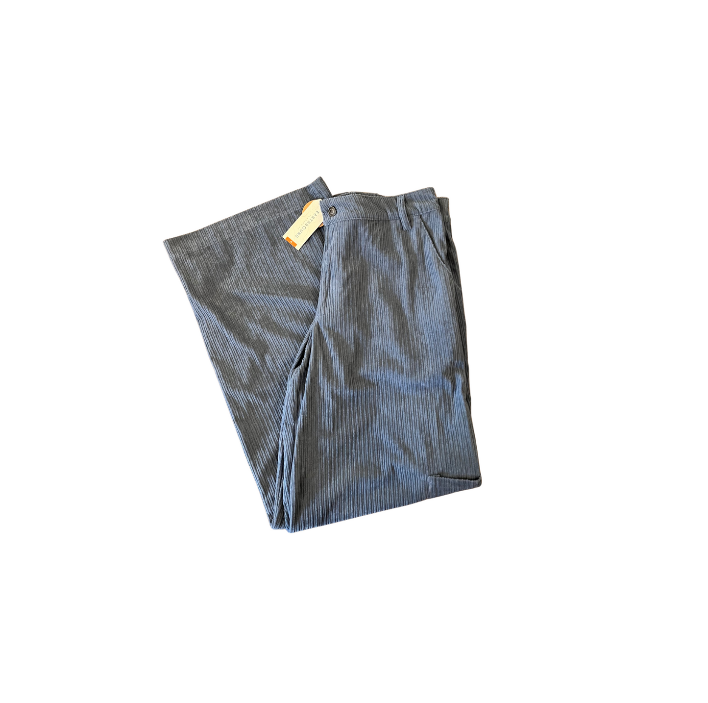 Blue Corduroy Striped Pants