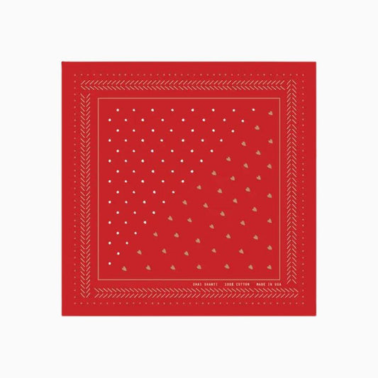RED HEARTS & DOTS BANDANA - Chasing Change