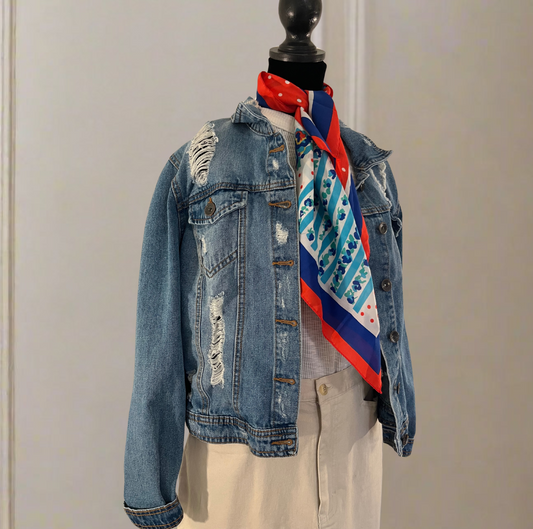 Distressed Denim Jacket