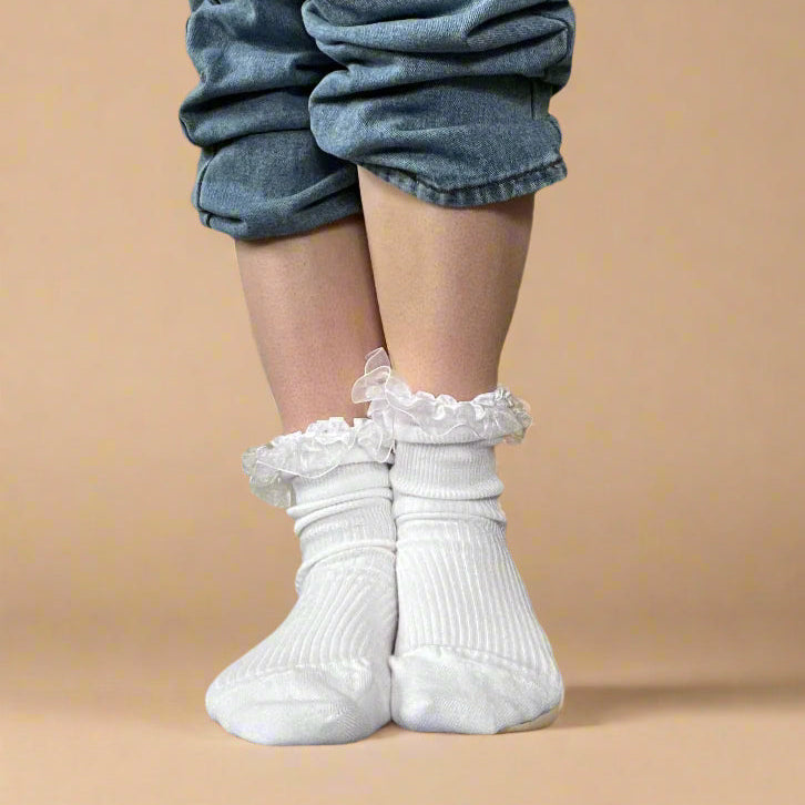 Organic Cotton Ruffle Sock