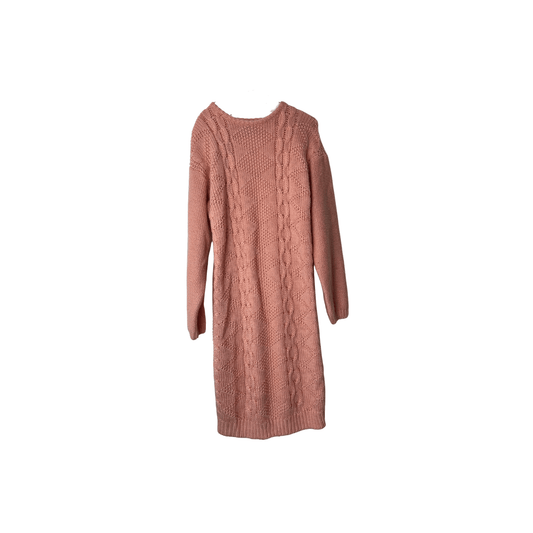 Vintage Peach Sweater Knit Dress