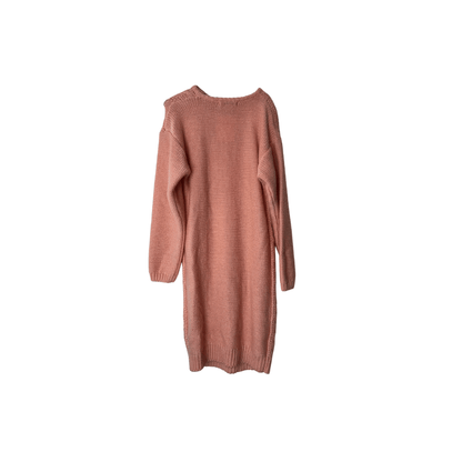 Vintage Peach Sweater Knit Dress