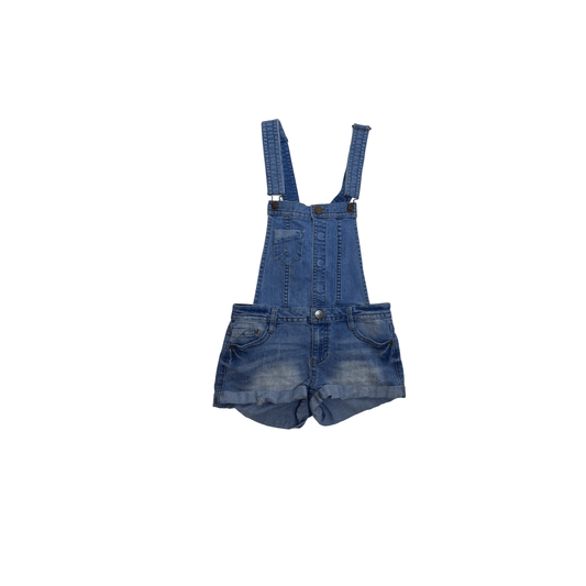 Classic Denim Overall Shorts, M