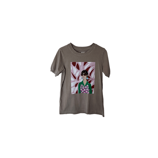 Artsy Printed Tee, XS