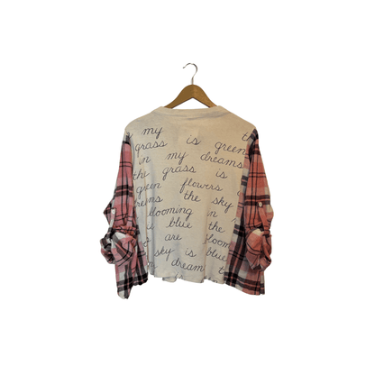 Pink Flannel Reworked Top