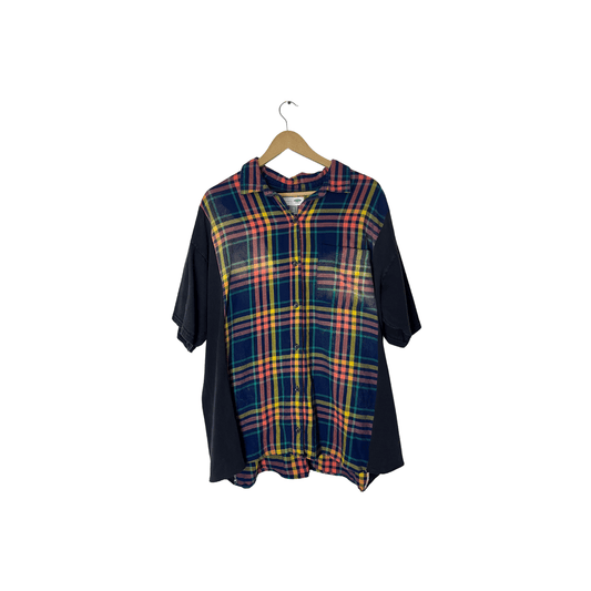 Reworked Short Sleeve Flannel