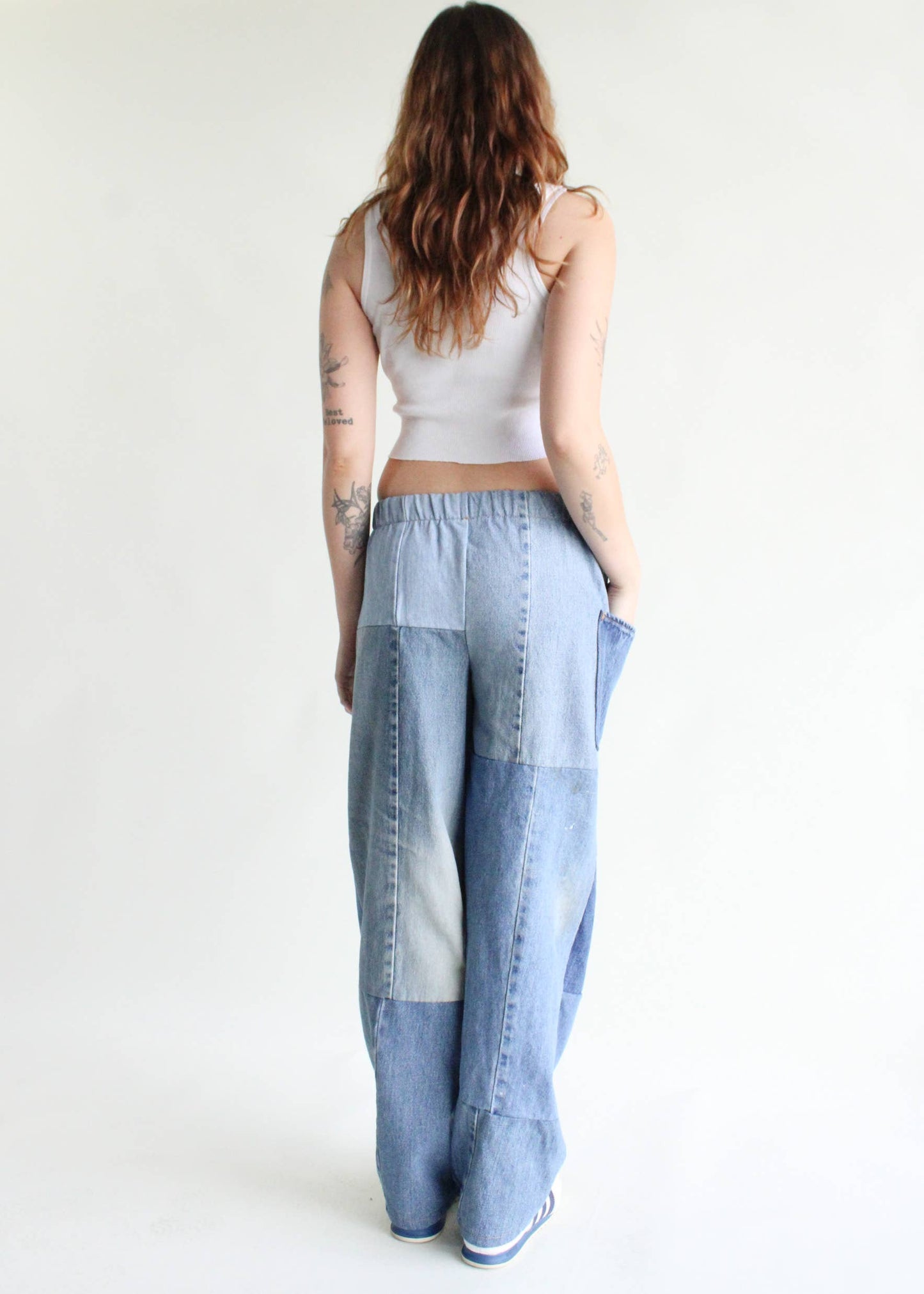 Denim Recycled Pieced Pant