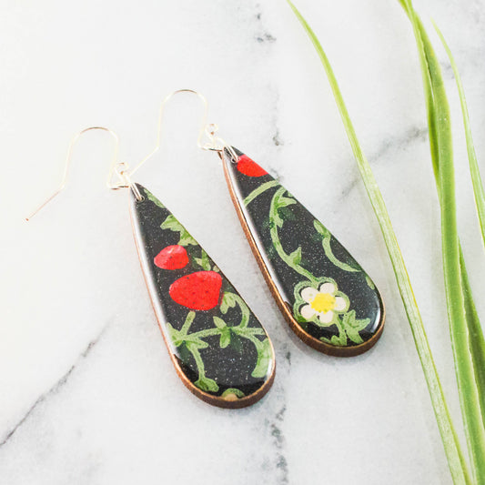 Teardrop Strawberry Fields Earrings