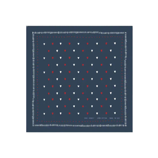 NAVY HEARTS VIBRATION BANDANA - Chasing Change