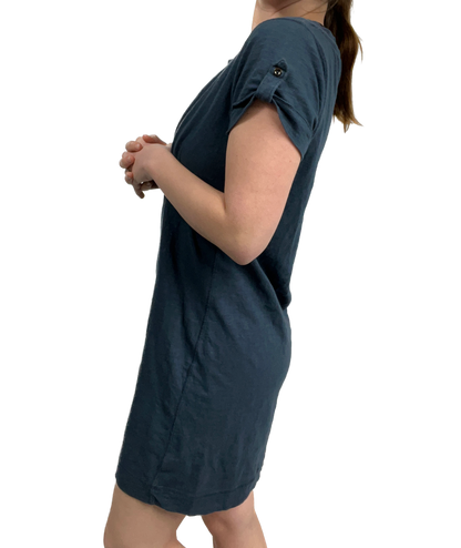 NAVY BLUE SIMPLE DRESS