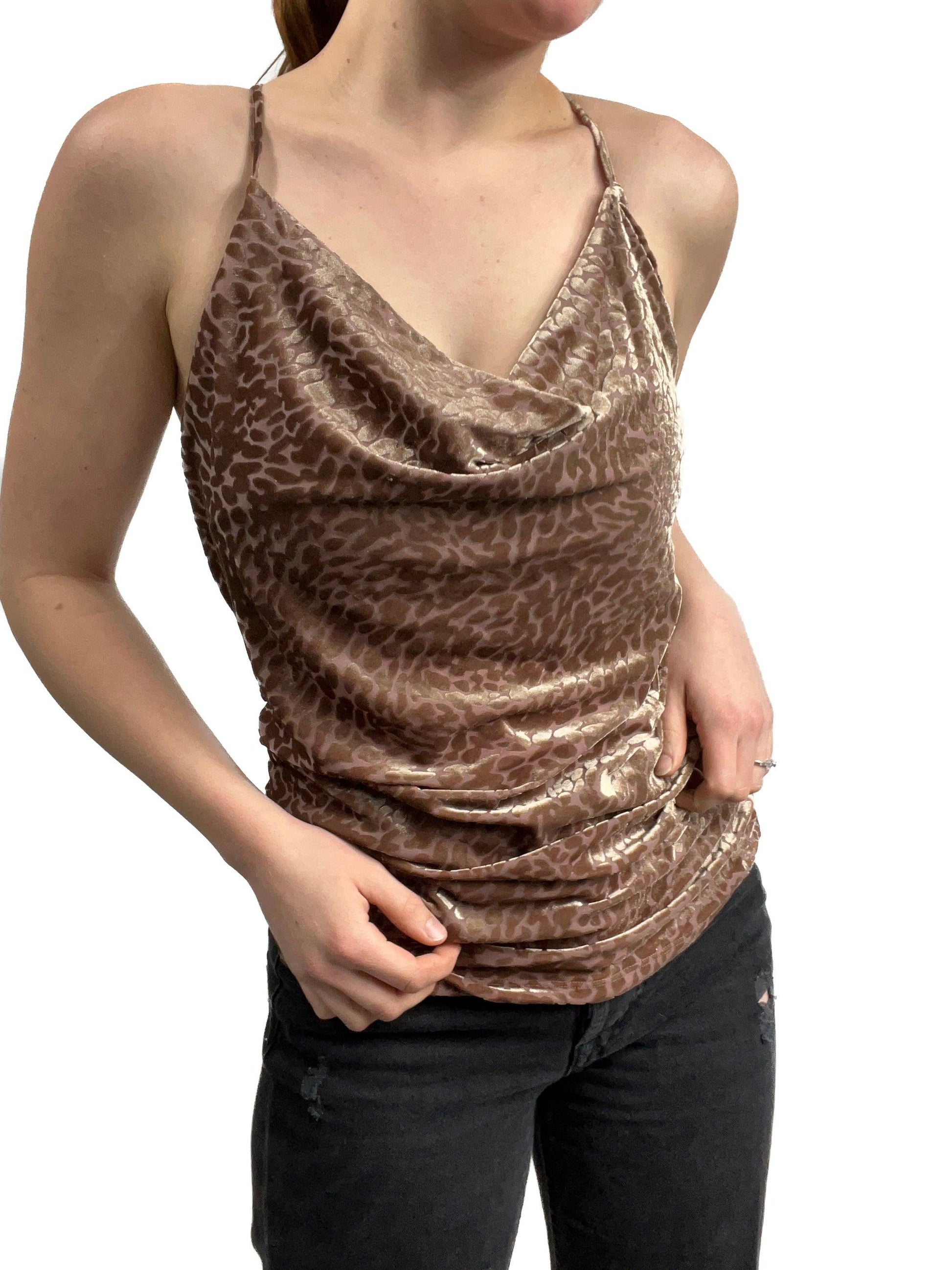 VELVET CHEETAH PRINT TANK - Chasing Change